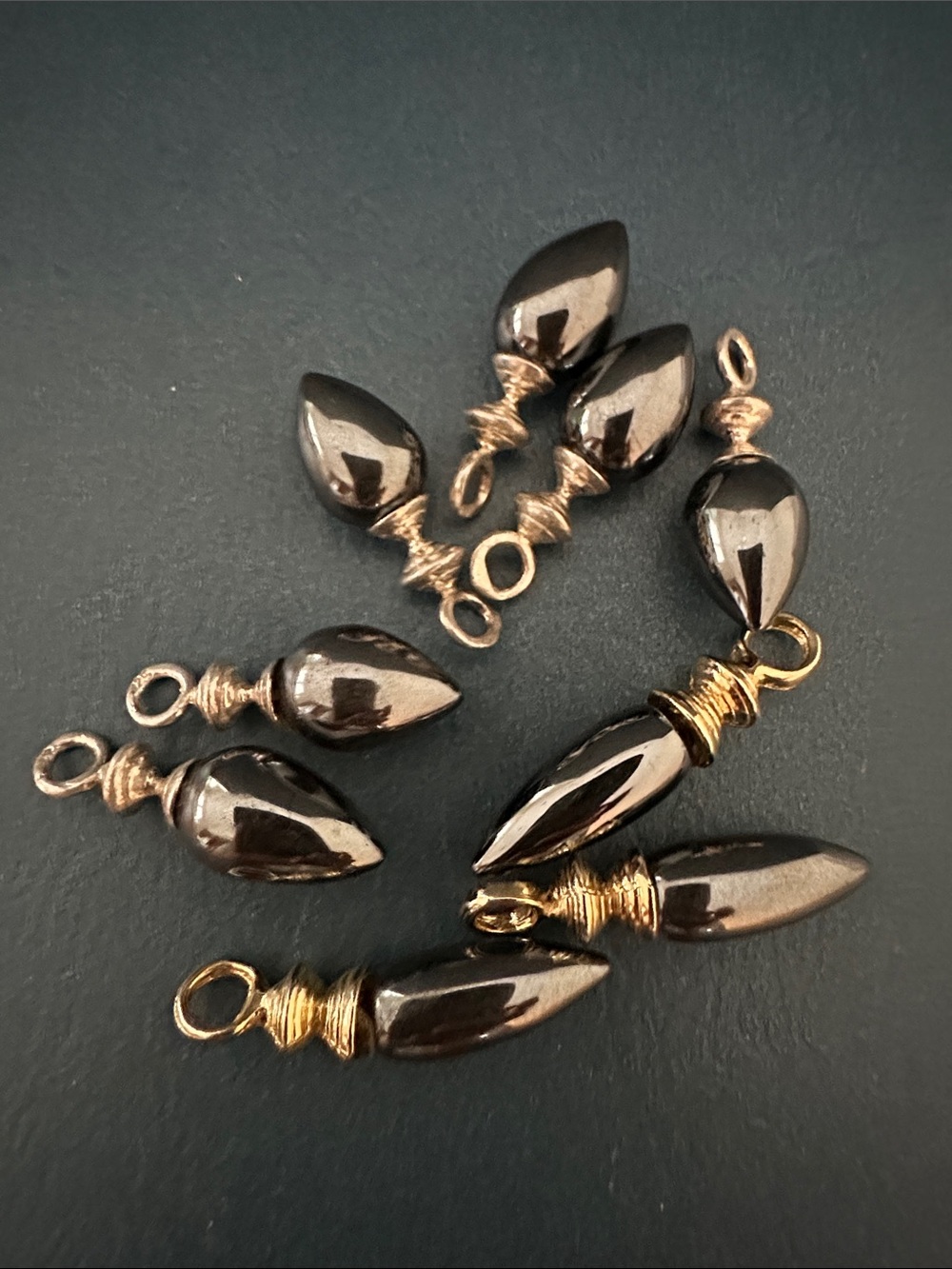 RARE Vintage Semi Precious Hematite Gemstone Bundle